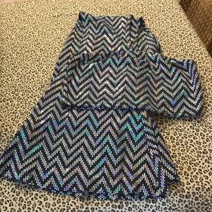 NW 2 pc Disco Outfit Size Large